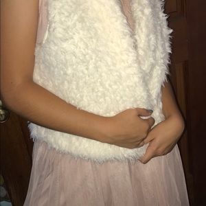 Faux fur boho vest